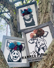 Livestock Decor w/ Flowers - Hammer & Stain KC