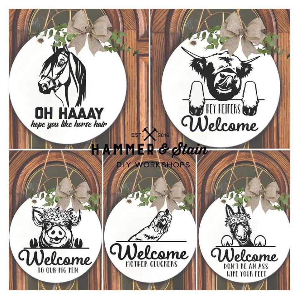 Pet & Animal Welcome Signs – Hammer & Stain KC