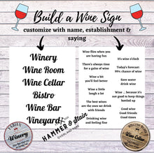 Build a Wine Sign - Hammer@HOME Kit - Hammer & Stain KC
